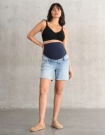 tokyo τζιν σορτς εγκυμοσυνης. shorts εγκυμοσυνης.