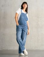 jean τζιν σαλοπετα εγκυμοσυνης και θηλασμου σε Light blue αποχρωση με wide leg (φαρδυ) σχεδιο. Ανετη, πρακτικη και οικονομικη σαλοπετα εγκυμοσυνης σε μεγαλα νουμερα/μεγεθη. Plus size.